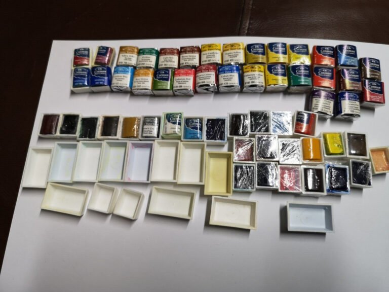 acuarelas winsor newton en estanteria