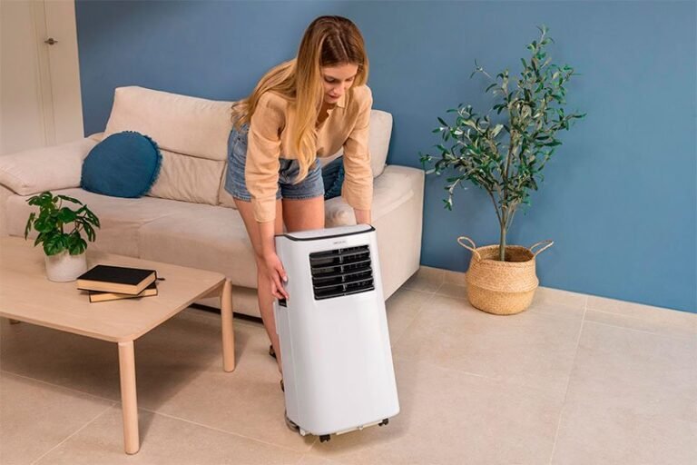 aire acondicionado portatil en un ambiente domestico