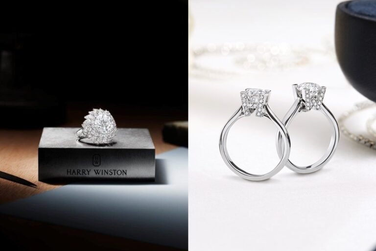 anillo de compromiso harry winston brillante