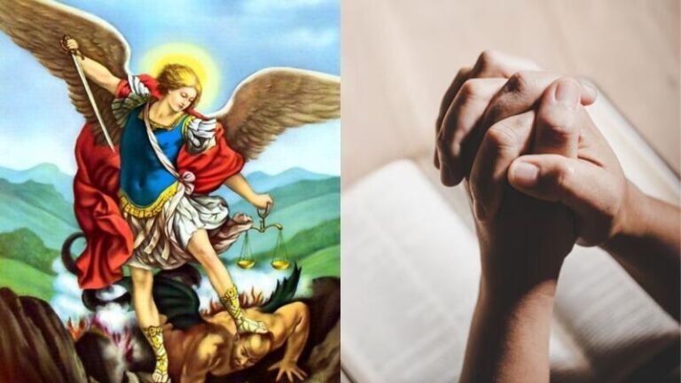arcangel san miguel protegiendo a personas