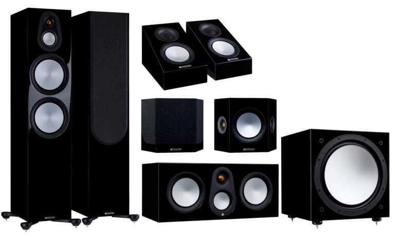 bocinas elegantes con musica de fondo