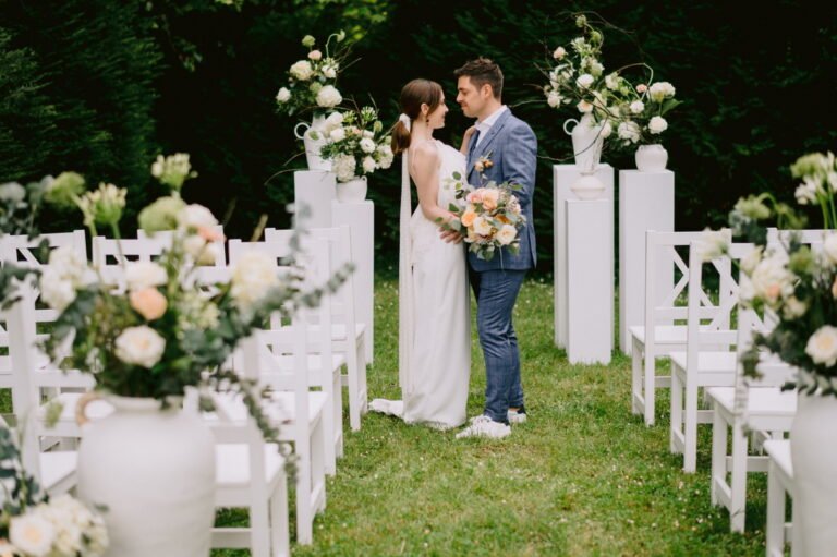boda en un hermoso jardin al aire libre
