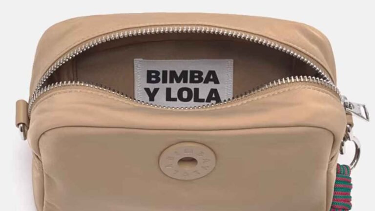 bolsa bimba y lola color cafe elegante