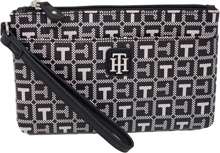 bolsa negra de tommy hilfiger para mujer