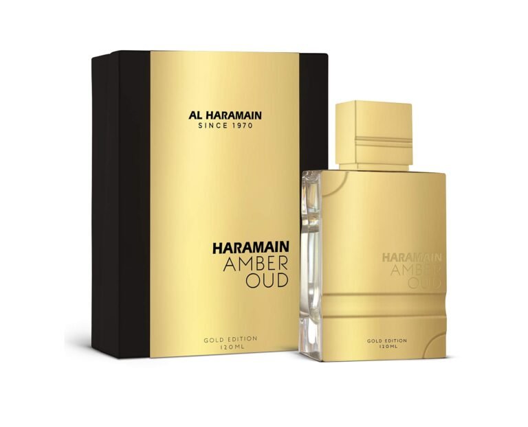 Qué es Al Haramain Amber Oud Gold Edition y cuáles son sus características 26 botella de perfume al haramain amber oud