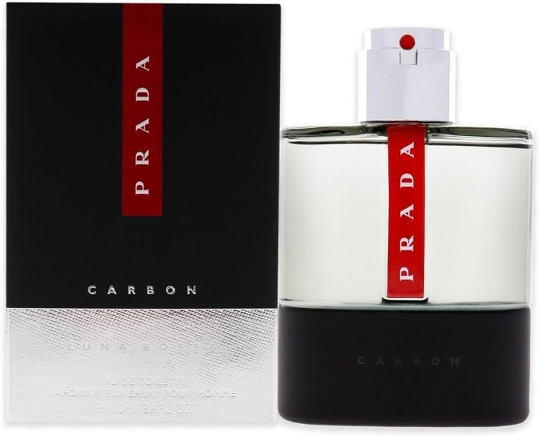 botella de perfume prada luna rossa carbon