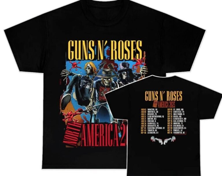 camisetas de guns n roses en exhibicion