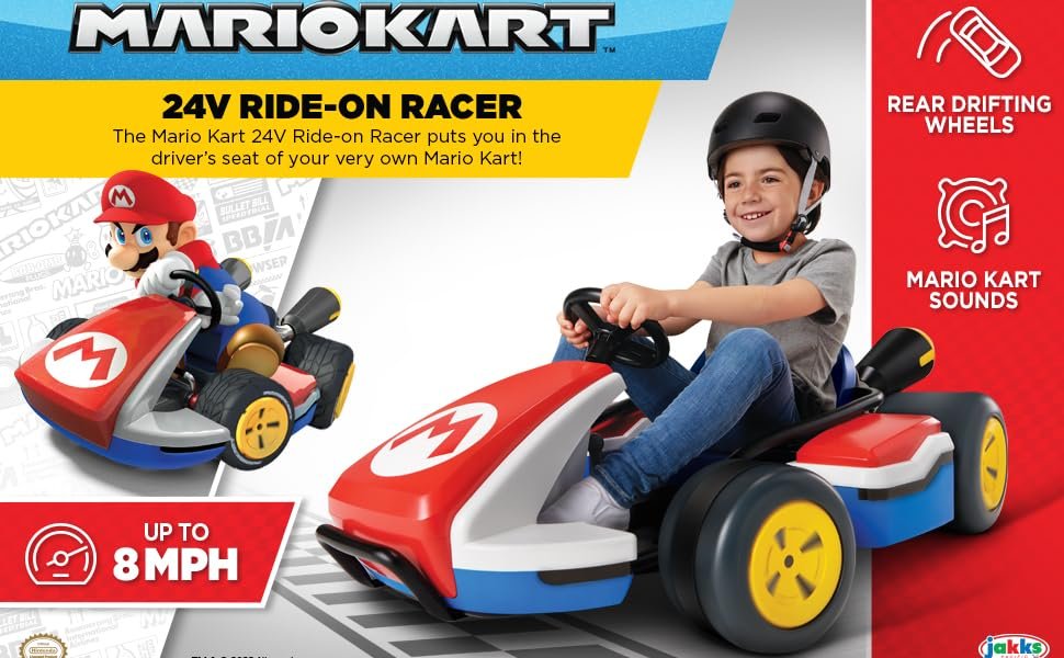 Dónde comprar un carro montable eléctrico de Mario Kart para niños