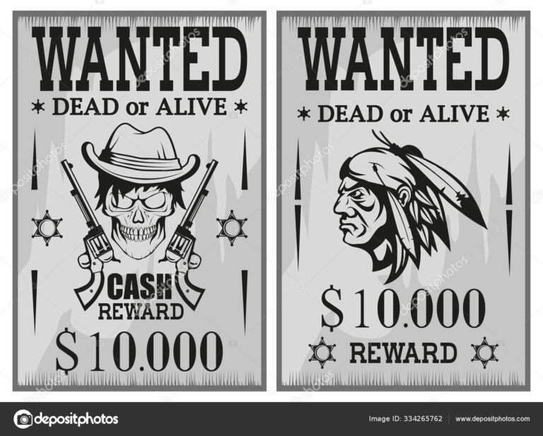 cartel de se busca estilo pirata