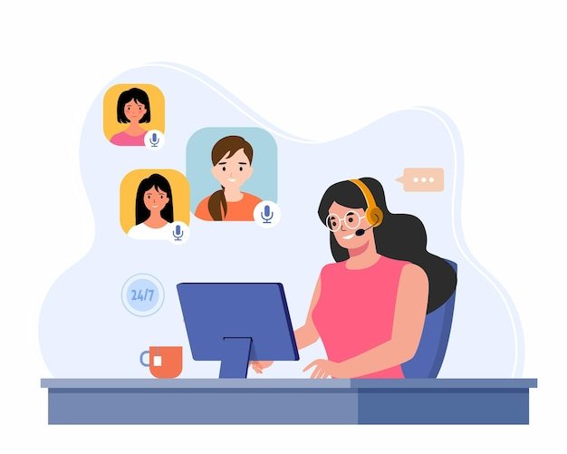 cliente hablando con un representante de servicio