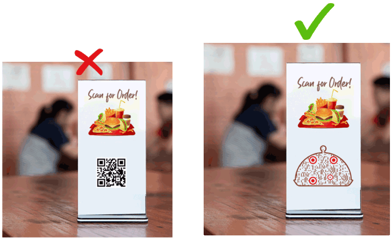 codigo qr con fondo moderno y atractivo