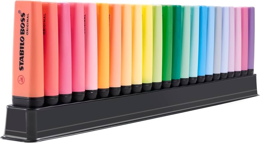 Qué colores ofrece el resaltador Stabilo Boss en su colección 4 Qué colores ofrece el resaltador Stabilo Boss en su colección