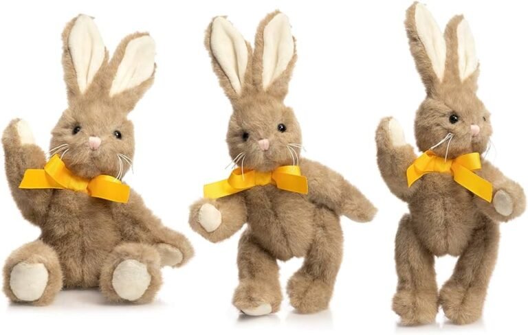 Qué opciones de peluches de conejo del Cruz Azul puedo encontrar 15 conejos de peluche en varias posiciones