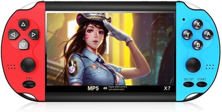 consola retro y joystick colorido