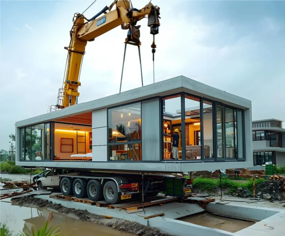 construccion moderna en un sitio de obra