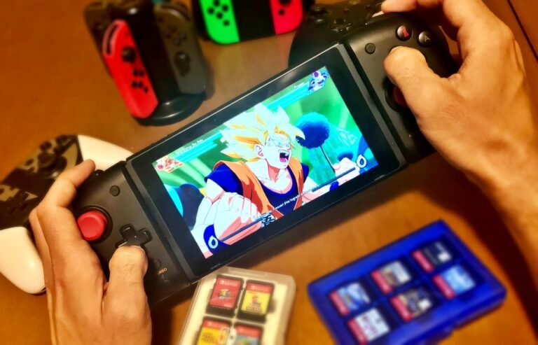 controlador split pad pro en uso