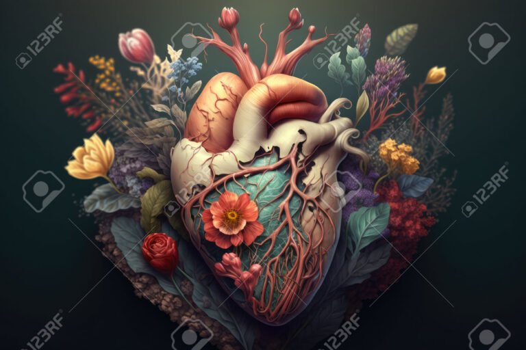 Cuáles son las mejores frases cortas para el feliz Día de las Madres 7 corazon de madre rodeado de flores