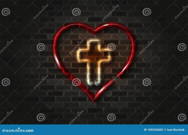 Cuál es la cita bíblica que mejor expresa el amor de Dios 23 corazon en forma de cruz iluminado