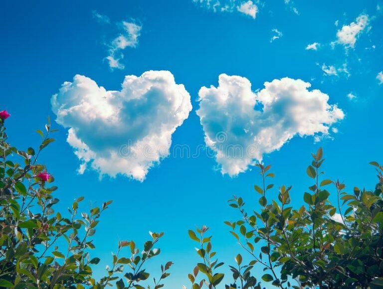 corazones entrelazados en un fondo natural