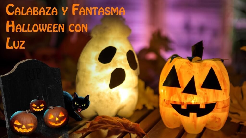 Qué Ideas Creativas Hay Para Decorar Tu Hogar en Halloween 1 decoracion de halloween con calabazas y luces