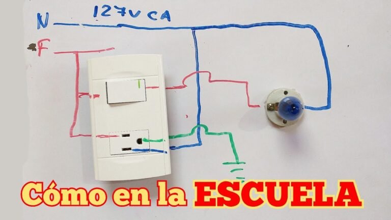 diagrama de conexion de apagador y contactos