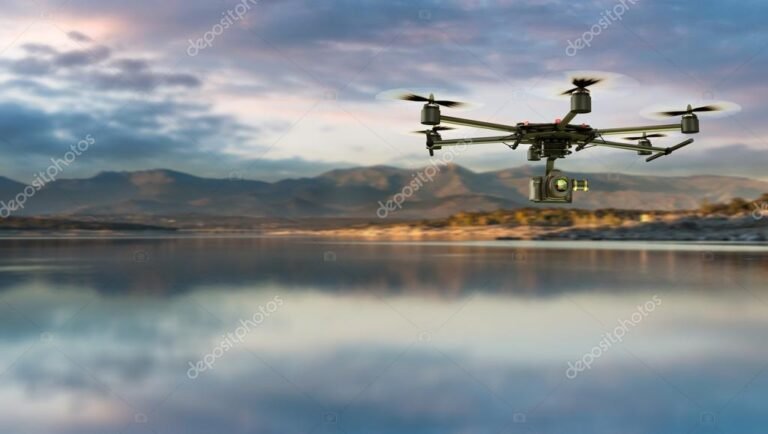 dron volando sobre un paisaje impresionante