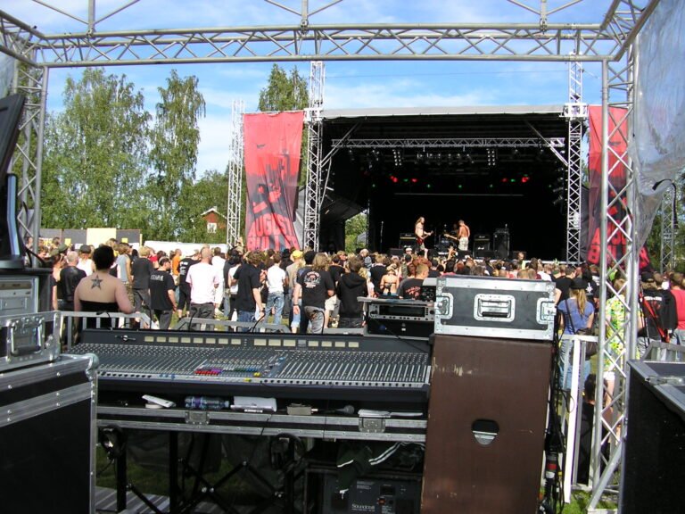ecualizador en accion en un concierto