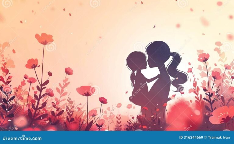 escena de amor en un campo florido