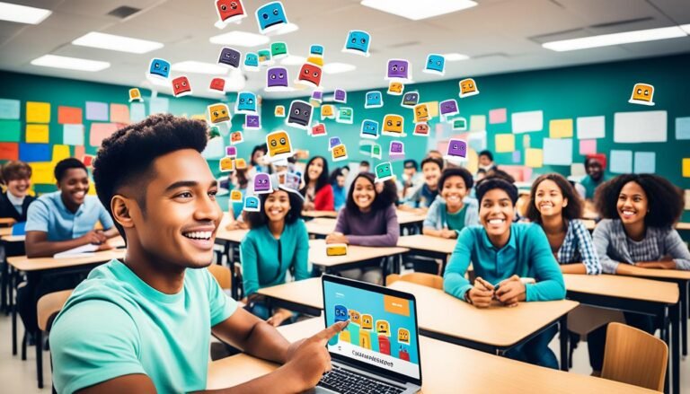 estudiantes colaborando en un aula virtual