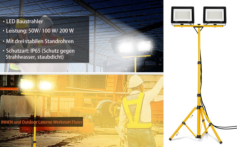 foco electrico con patas de diferentes tamanos