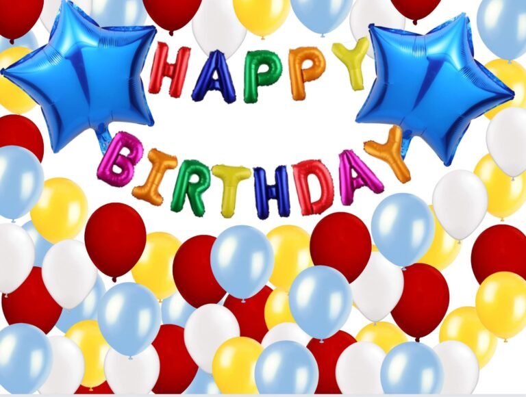 Qué frases bonitas puedo usar para felicitar cumpleaños 26 globos de cumpleanos coloridos y festivos