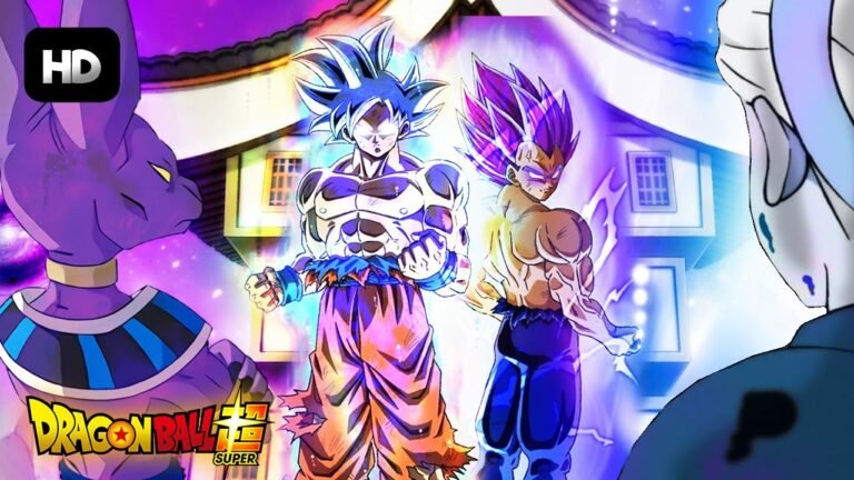 goku y vegeta enfrentando a beerus
