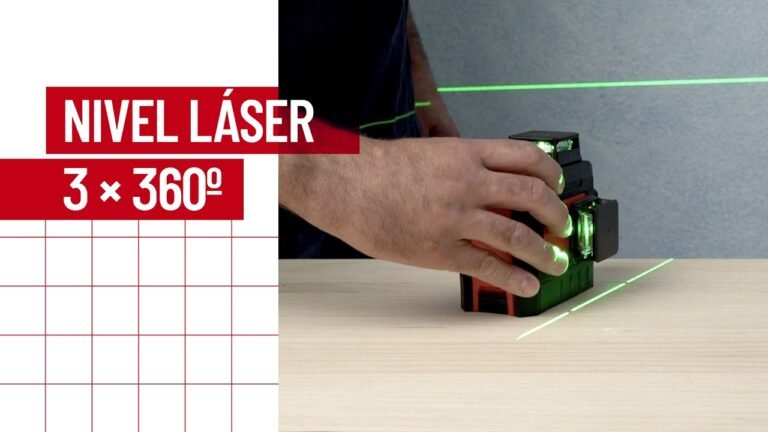 herramientas de nivelacion laser en accion