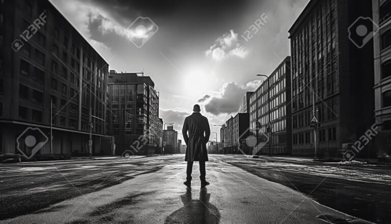 Qué significa ser un hombre hecho a sí mismo y cómo lograrlo 1 hombre reflexionando en un camino solitario