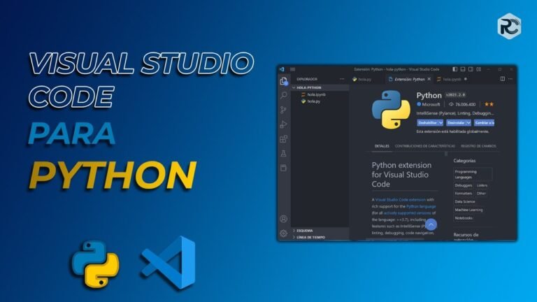 instalacion de python en visual studio code
