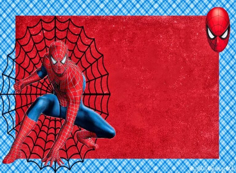 invitaciones tematicas de spiderman