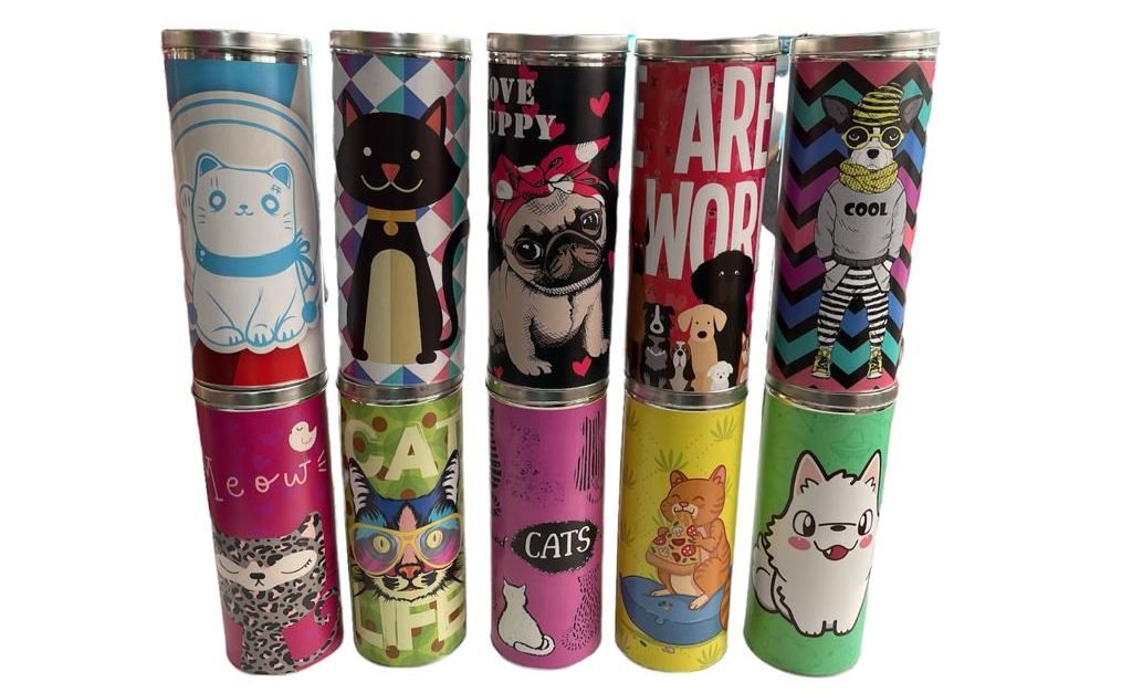 Dónde puedo encontrar una lata retro de comida para gato única