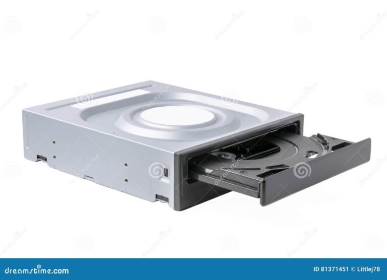 lector dvd blu ray externo sobre fondo blanco