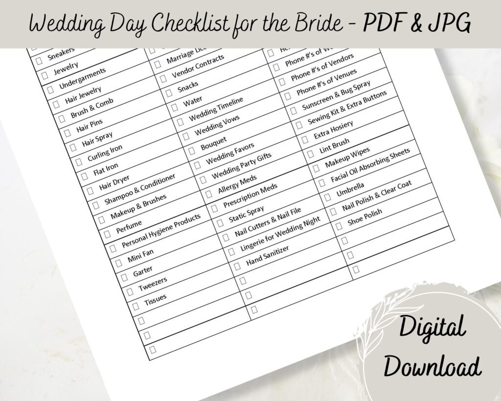 Cómo Crear una Lista para Organizar una Boda Sencilla y Perfecta 7 Cómo Crear una Lista para Organizar una Boda Sencilla y Perfecta