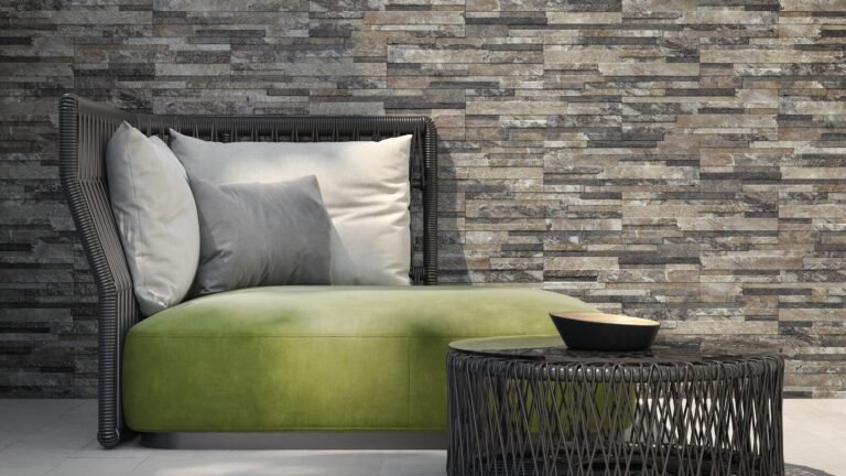 loseta tipo piedra en muro exterior