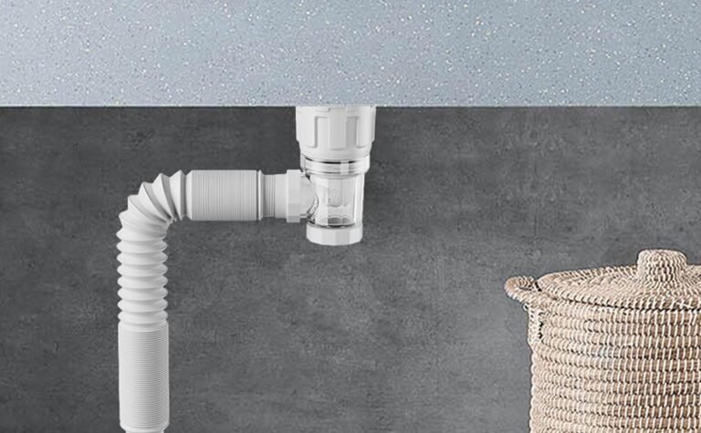 manguera de desague en un entorno domestico