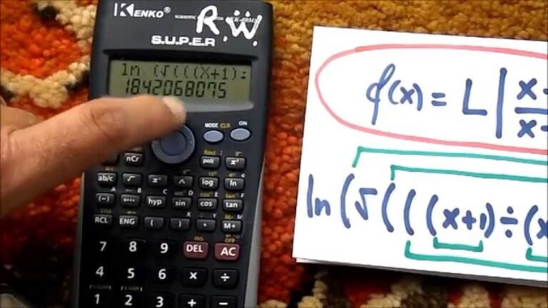 manos usando una calculadora de limites