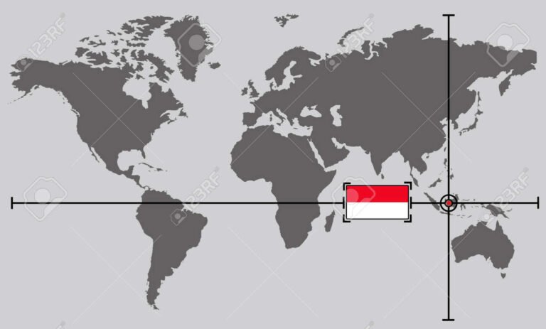 mapa con coordenadas geograficas resaltadas