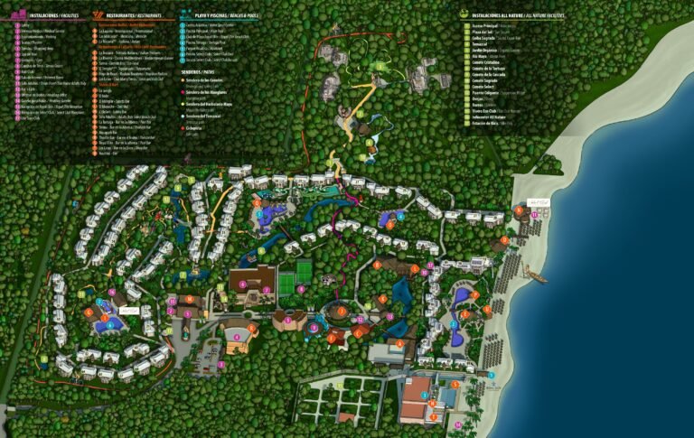 mapa del sandos caracol eco resort