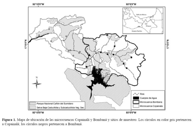 mapa destacando jardines de grijalva