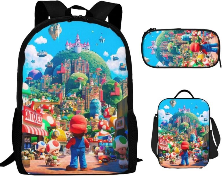 Qué características tiene la mochila Mario Bros con ruedas ideal para niños 4 mochila con ruedas de mario bros colorida