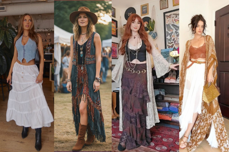 Disculpe, es usted una bruja o simplemente tiene un estilo único 9 mujer con atuendo bohemio y accesorios unicos