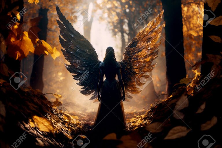 mujer poderosa en un entorno oscuro