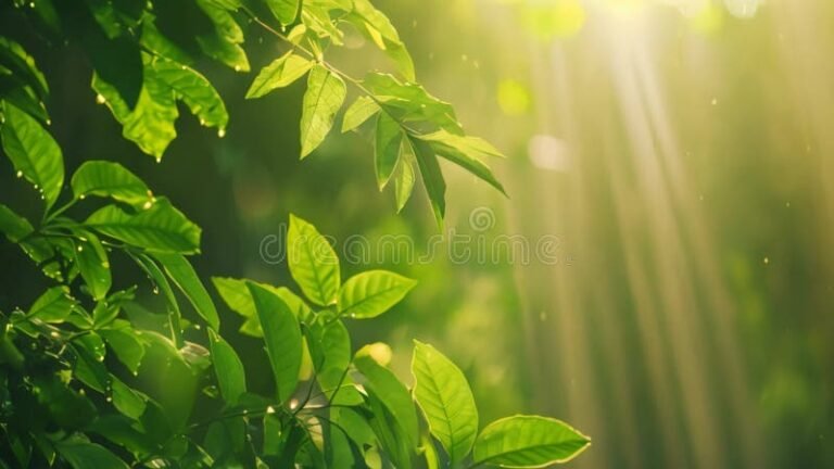 naturaleza serena con luz brillante del sol