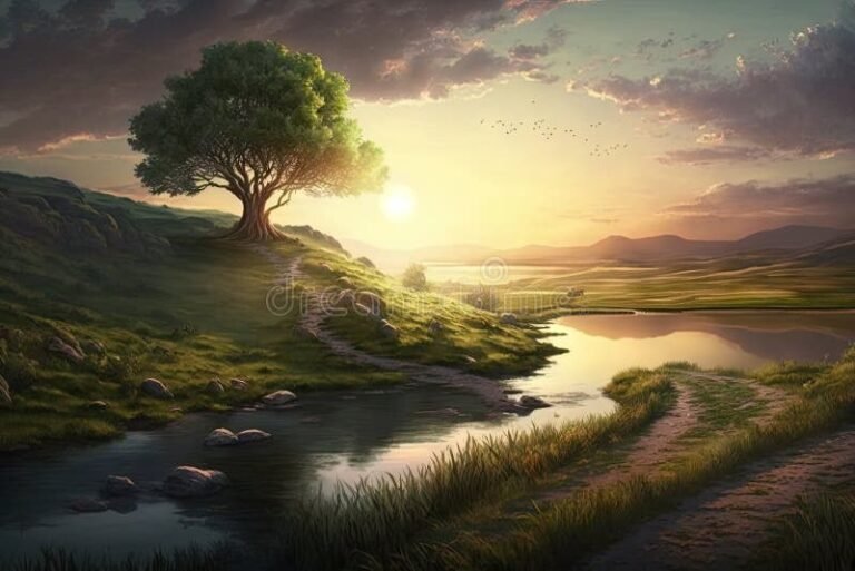 naturaleza y tranquilidad en un paisaje sereno